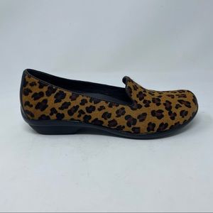 Dansko Olivia Leopard Calf Hair Slip On Shoes Size 36 (6)